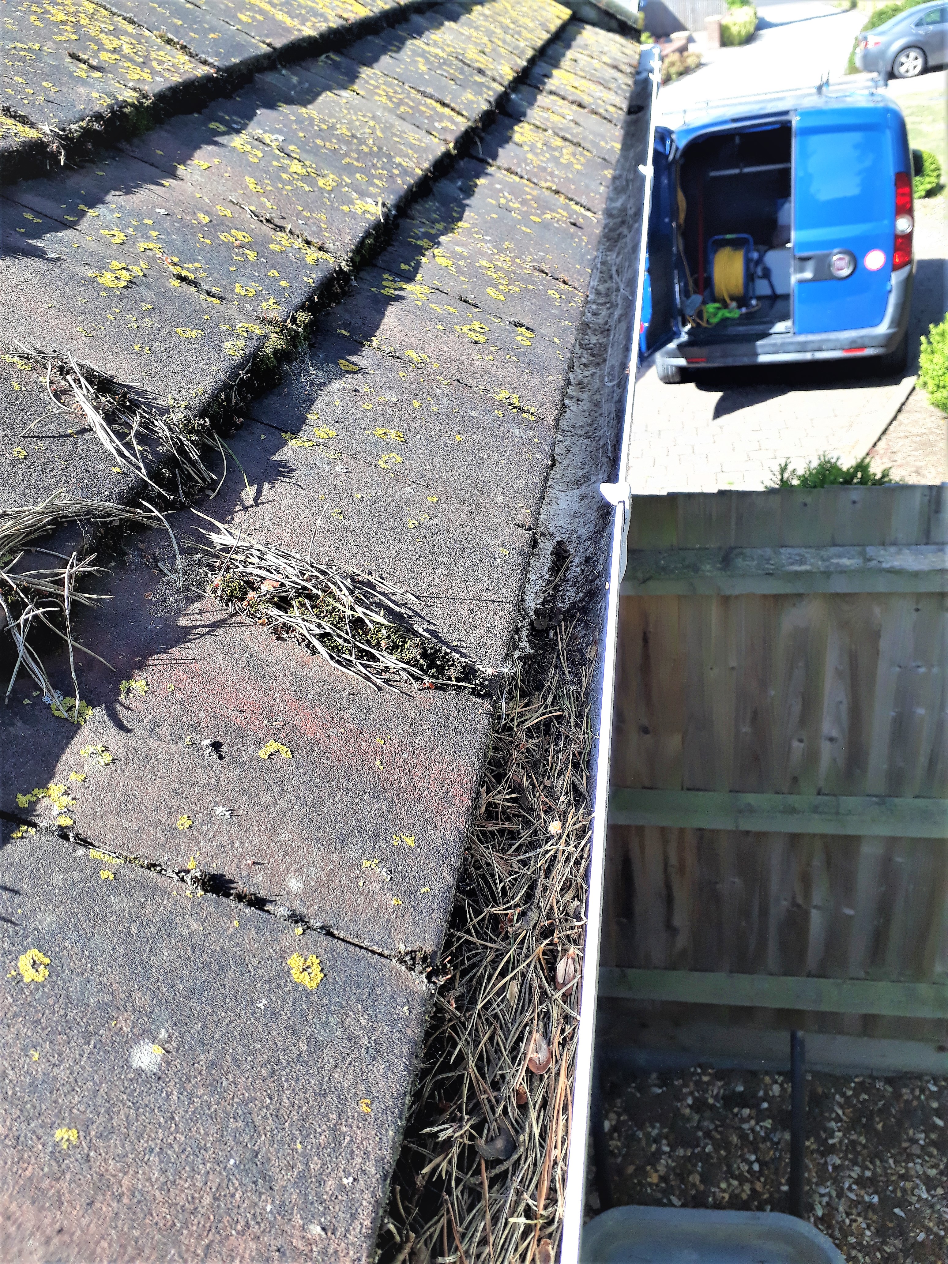 cleared gutter